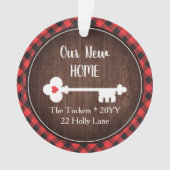 Russe 1er Noël Nouvelle Maison Photo à clé Plaqué (devant)