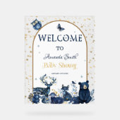 Russe Animal Adventure Baby shower Ciel de nuit (Recto)