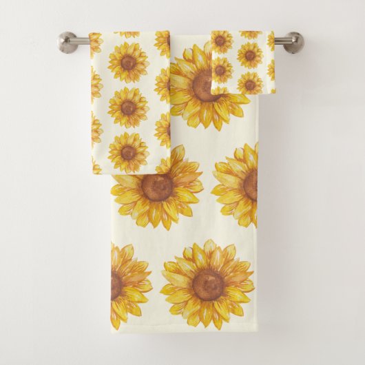 Russe Aquarelle Tournesol Motif Ferme (En situation)