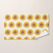 Russe Aquarelle Tournesol Motif Ferme (Serviette à main)