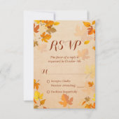 Russe Automne Golden Maple Feuilles automne RSVP (Devant)