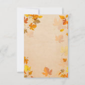 Russe Automne Golden Maple Feuilles automne RSVP (Dos)