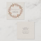 Russe Automne Woodland Wreath Cartes de visite (Devant / Derrière)