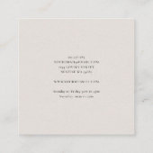 Russe Automne Woodland Wreath Cartes de visite (Dos)