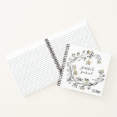 Russe Berry Wreath Chickadees Gratitude Journal (Intérieur)