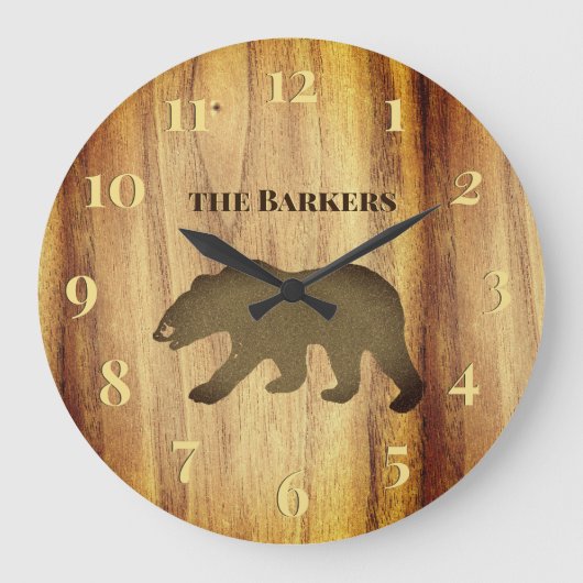 Russe Black Bear Lodge 2 Grande horloge (Recto)