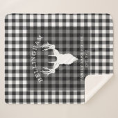 Russe Black White Lake House Plaid Famille (Devant (Horizontal))