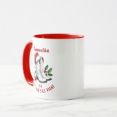 Russe Blanc Pays Cowboy Bottes Mug (Devant gauche)