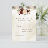 Russe Bourgogne Mariage Floral RSVP (Debout devant)