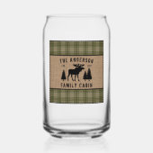 Russe Cabine de famille Moose Pine Green Plaid Bur (Recto)