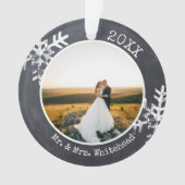 Russe Chalkboard Newlysée Snowflake 1er Noël (devant)
