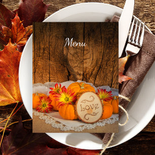 Russe Citrouille Automne Barne Mariage Menu