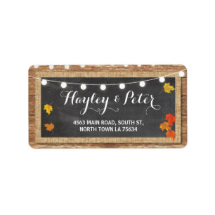 Russe Citrouille Chalk Adresse Light Étiquettes St