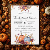 Russe Citrouille Thanksgiving Diner Invitation