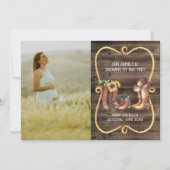 Russe Cowboy Grossesse occidentale Faire-part (Devant)