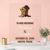 Russe Cowboy Tournesol Ouest Mariage Bienvenue (Mariage)