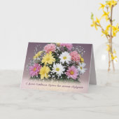 Russe d'anniversaire. Carte de fleurs de (Fleur jaune)