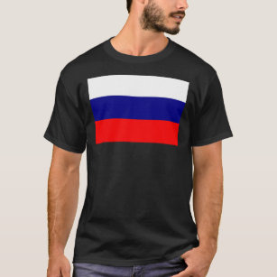 Russe, drapeau russe T-shirt classique
