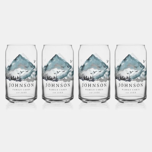 Russe Famille Cabine Mountain Pine Tree Forêt (Dos)