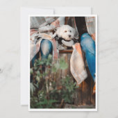 Russe Farmhouse Truck Carte de Noël (Dos)