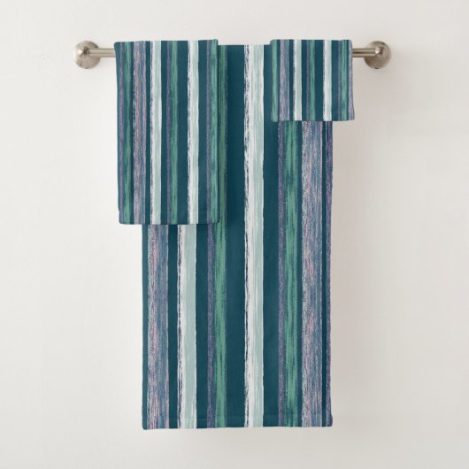 Russe Forest Green Stripes Art par Heva Weva (En situation)