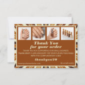 Russe Grille Photo Salon à ongles Commande Carte d (Devant)