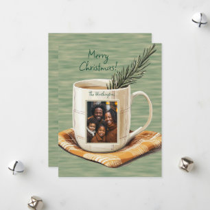 Russe Joyeux Noël Photo Mug Appartement Carte de v