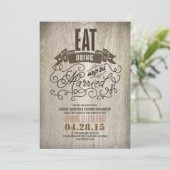 Russe manger boire et être marié faire-part de mar (Debout devant)