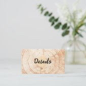 Russe Mariage Wood Grain Détails Code QR Modèle (Debout devant)