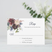 Russe Marine Bourgogne or Aquarelle Florale RSVP (Debout devant)