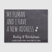 Russe Nouvelle adresse Chien Moving Faire-part (Devant)