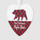 Russe Papa Ours Rouge Buffalo Plaid Photo (devant)