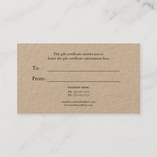 Russe patte chien chemin kraft papier certificat c (Dos)