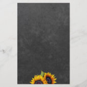 Russe pays tournesol BUDGET mariage menu (Dos)