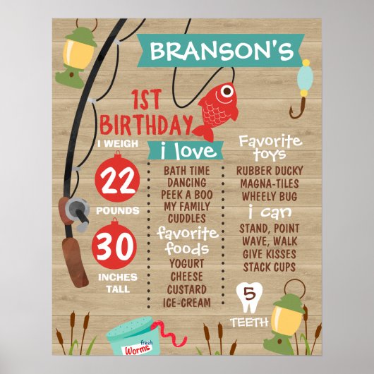 Russe Pêche au Bois Thème Jalon Poster (Devant)