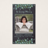 Russe Photo Carte de prière Mémorial Eucalyptus (Devant)