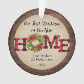 Russe Première maison de Noël Wreath Photo Plaid (devant)