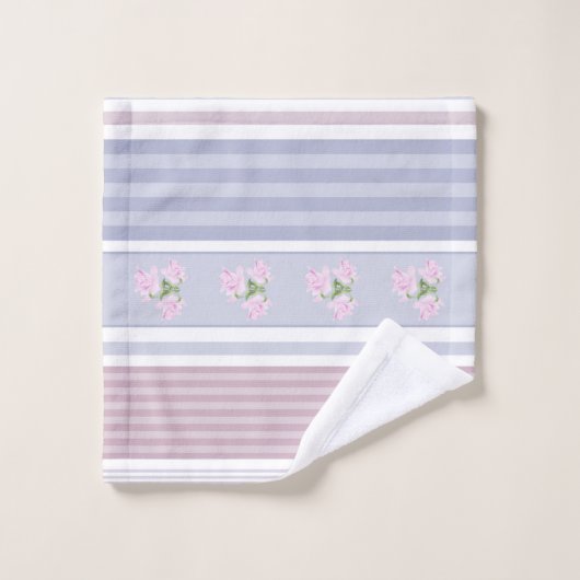 Russe, rayé, patchwork (Gant de toilette)