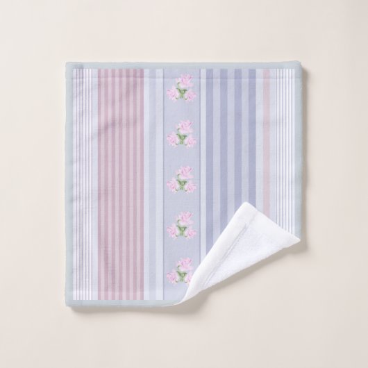 Russe, rayé, patchwork (Gant de toilette)