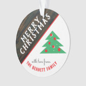 Russe Rouge et Vert Noël Arbre Famille Vacances (devant)