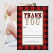 Russe Rouge noir Buffle Plaid Merci photo (Devant / Derrière)