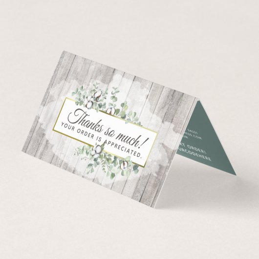 Russe Southern Watercolor Carte de remerciements e (Front)