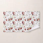Russe Southern Watercolor Floral & Motif de coton (Serviette à main)