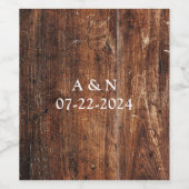 Russe vieux étiquette bouteille de bois (Étiquettes simples)