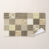 Russe Vintage Beige Patchwork Motif (Serviette à main)