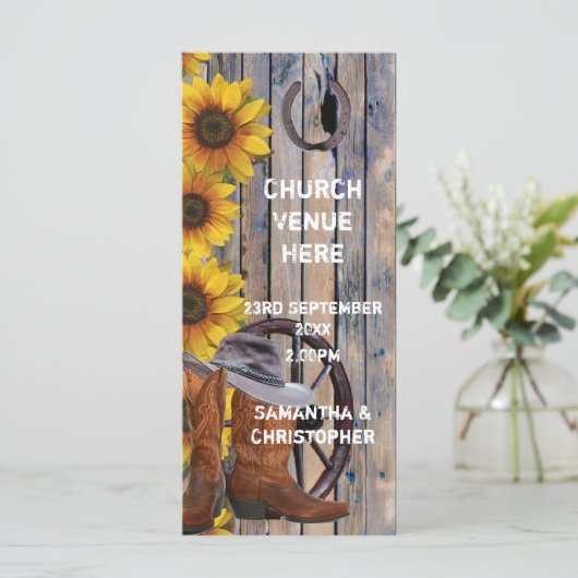 Russe western cowboy thème église programme de mar (Debout devant)