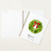 Russe Wreath Christmas Holiday Planner (Devant avec enveloppe)