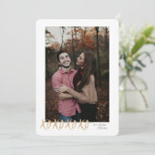 Russe XOXO Hugs & Kisses Valentine Carte photo (Debout devant)