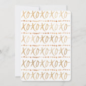 Russe XOXO Hugs & Kisses Valentine Carte photo (Dos)