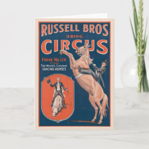 Russell Brothers Circus Poster. Kaart